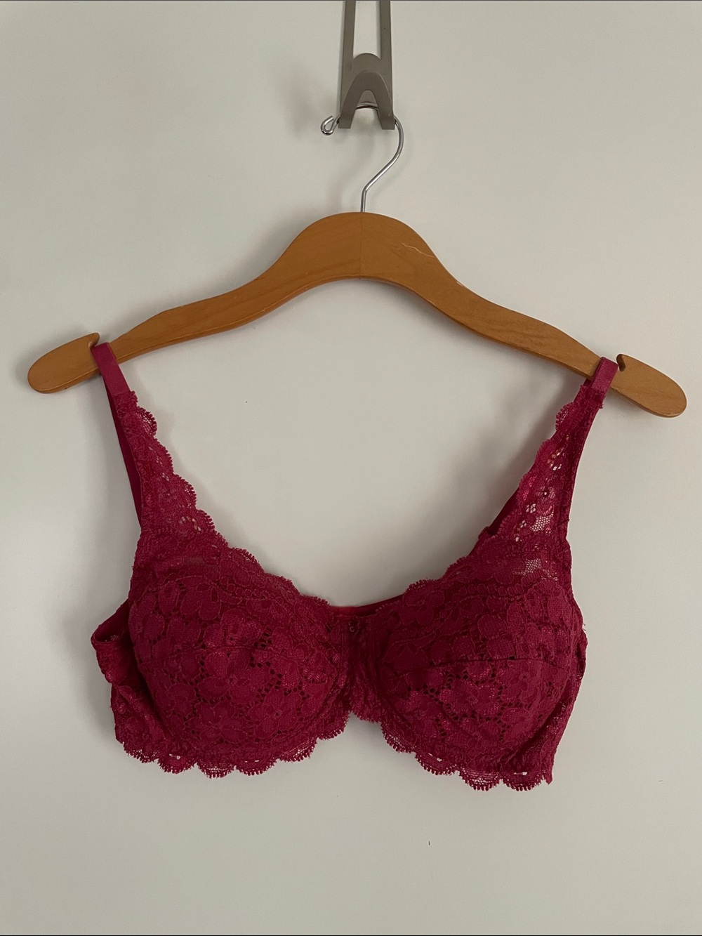 34C Rosella-Italian Vintage Lace Underwire Bra Pink